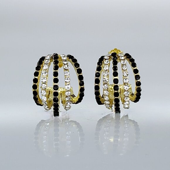 14K Gold Womens 2ct Black Onyx Gemstone 1ct Diamond Earrings  14K Gold Womens 2ct Black Onyx Gemstone 1ct Diamond Earrings New 14 K Jewelry